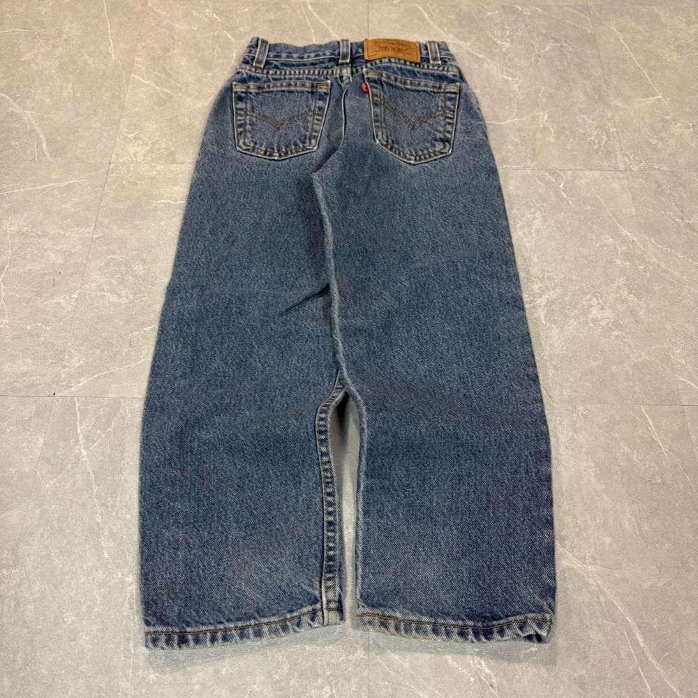 Levis 550 Relaxed Fit Jeans Kids Size 7 Medium Wash Blue Denim 4042